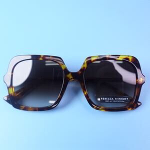 Rebecca Minkoff Willow Sunglasses Tortoiseshell Frame with Gold Arms